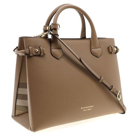 burberry banner dark sand|Burberry Banner Medium Tote Shoulder Bag Dark Sand Leather .